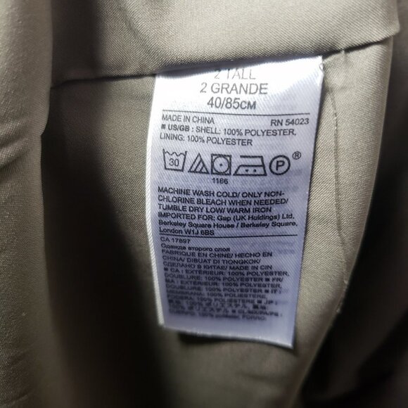 NWT Banana Republic 2 Taupe V-neck Sleeveless Gathered Texture Dress (1301) - Picture 8 of 8